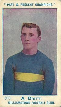 1905 Wills's Past & Present Champions #49 Arthur Britt Front
